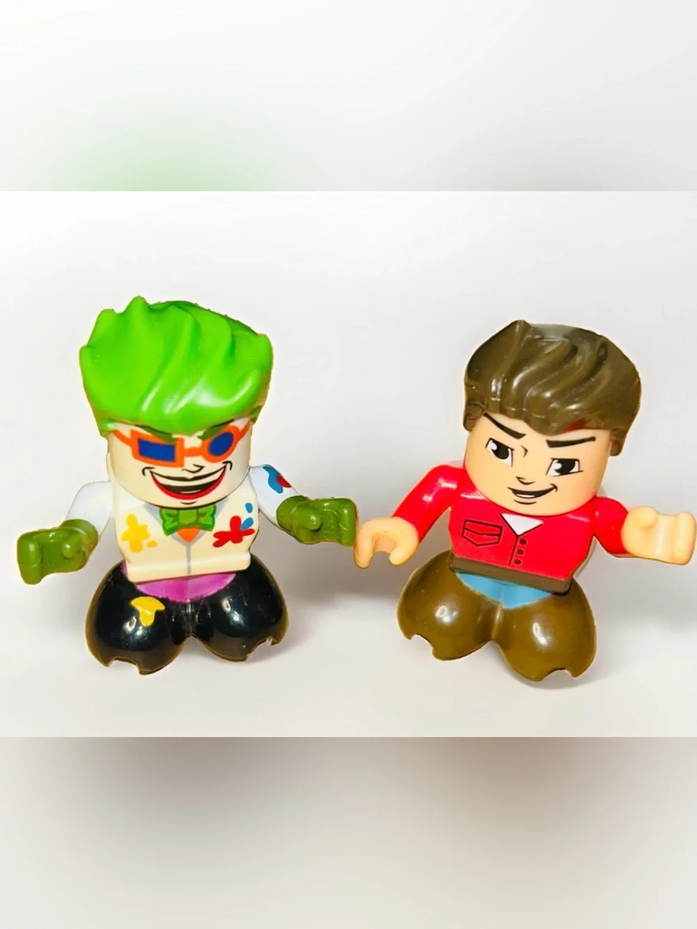 Fisher Price Trio Blocks Joker & Boy Lot of 2 Replacement Figures